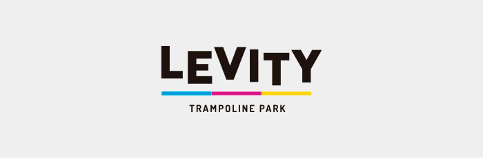Logotipo Levity Trampoline Park