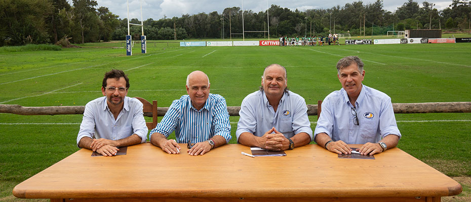 MP y Cardiomóvil renovando su acuerdo como sponsor con el Club Lobos Punta del Este. 